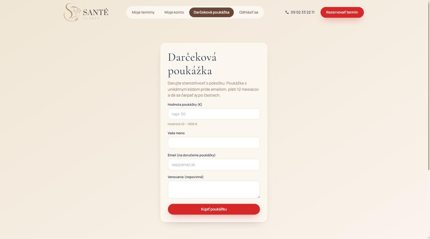 Rezervačný systém pre dermatologickú kliniku – ukážka 9